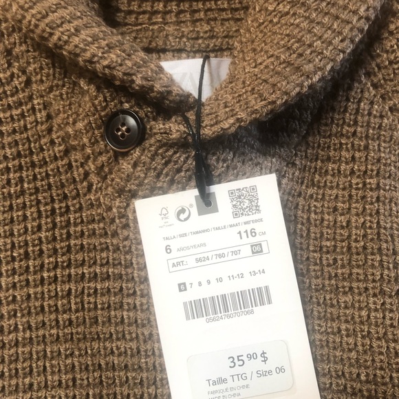 Zara boys cowl next sweater -NWT - Picture 2 of 3